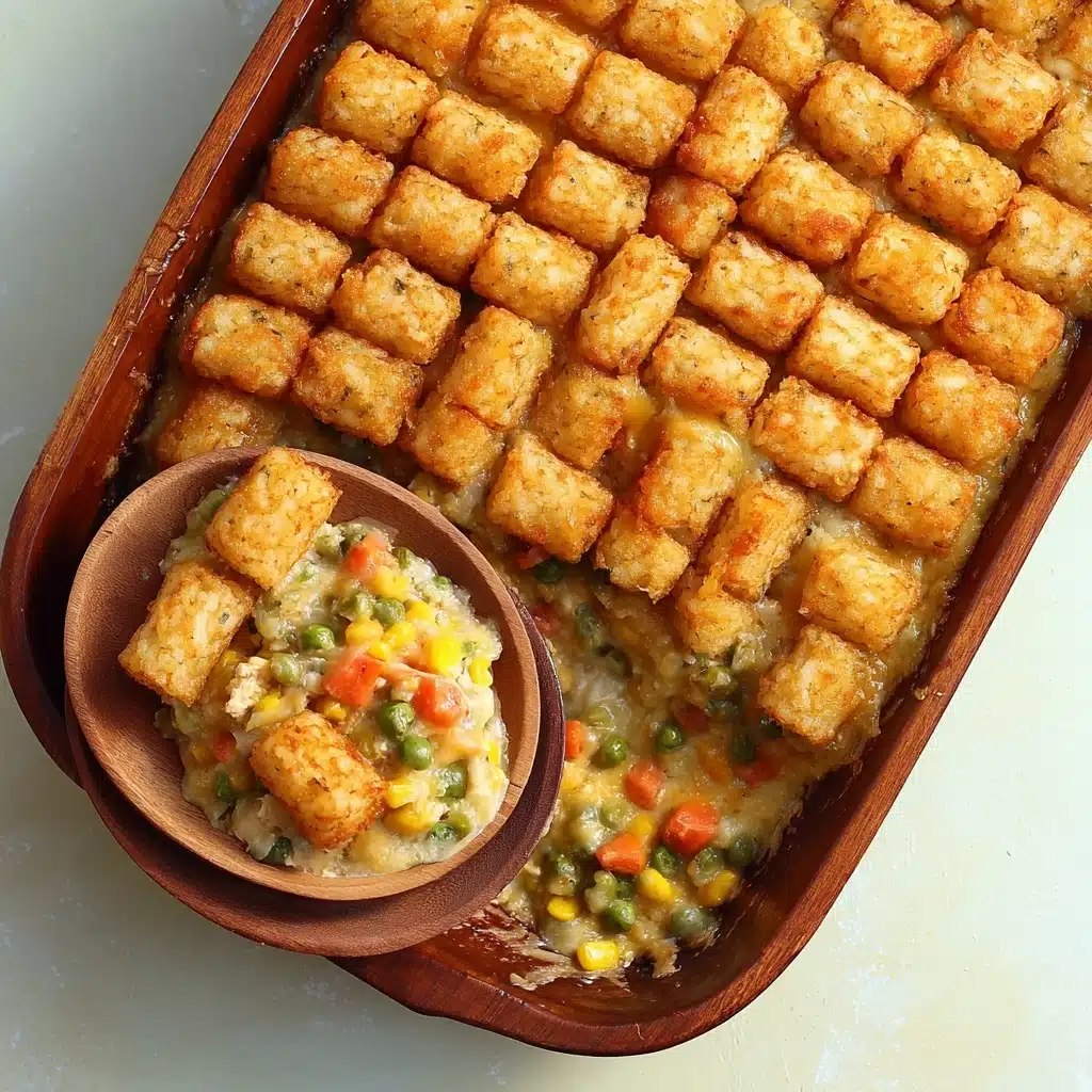 Chicken Alfredo Tater Tot Casserole Recipe - Recipe Image