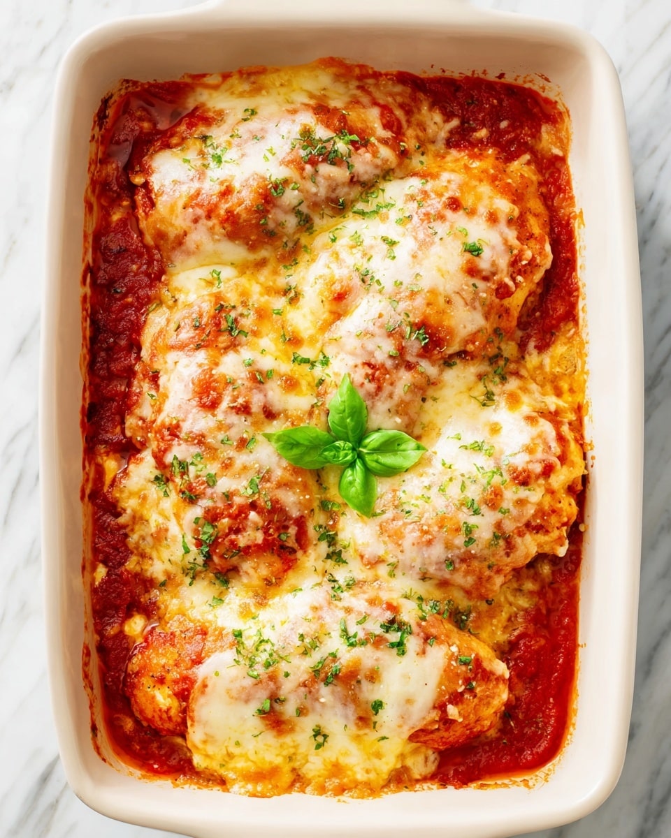 A white plate with three sections of food on a white marbled surface. On the left side, there is a neat pile of bright green, shiny green beans with smooth texture. In the middle and right part of the plate, there is a large serving of creamy mashed potatoes that are white with a slightly fluffy texture, topped with a layer of chunky red tomato sauce containing bits of herbs and spices. On top of the mashed potatoes, there is a large piece of chicken breast covered by a thick, golden-brown, melted cheese layer with some browned spots and sprinkled with herbs and black pepper. photo taken with an iphone --ar 4:5 --v 7