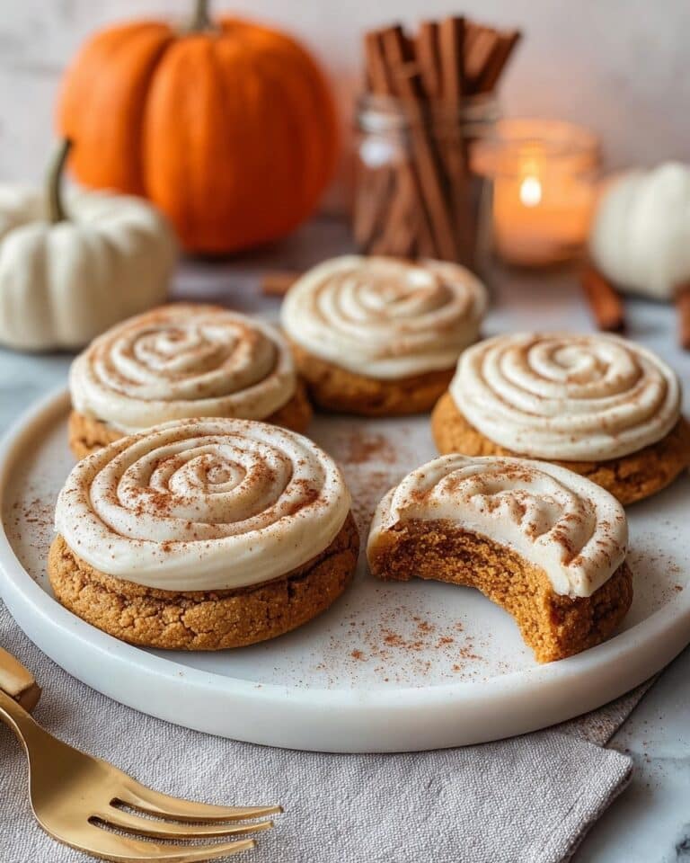 Soft Pumpkin Cookies with Cream Cheese Frosting Recipe