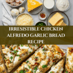 The Viral Chicken Alfredo Garlic Bread I'm Obsessed With Recipe