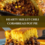 Skillet Chili Cornbread Pot Pie Recipe