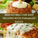 Chicken Pillows with Creamy Parmesan Sauce Recipe