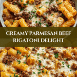 Creamy Parmesan Beef Rigatoni Recipe