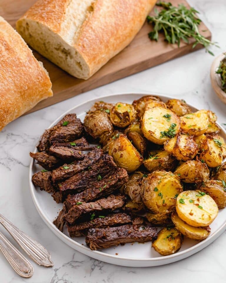 Garlic Butter Steak and Potatoes Skillet Recipe