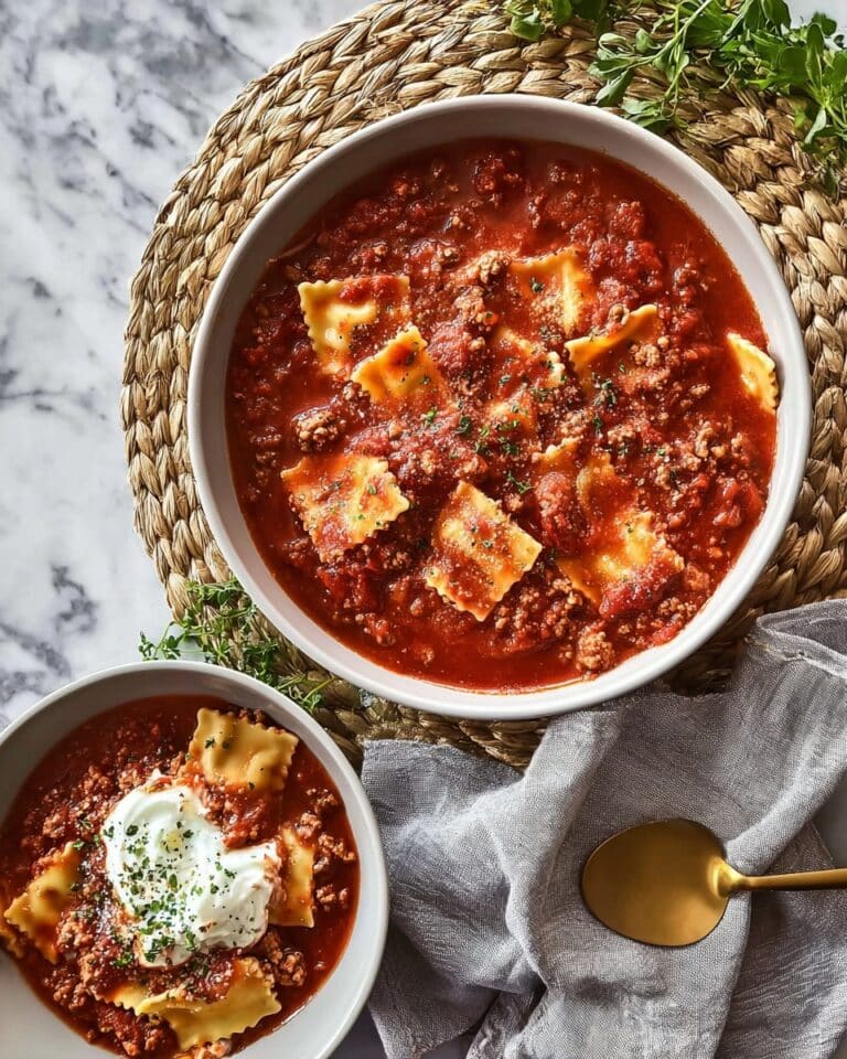 One Pot Lasagna Soup Recipe