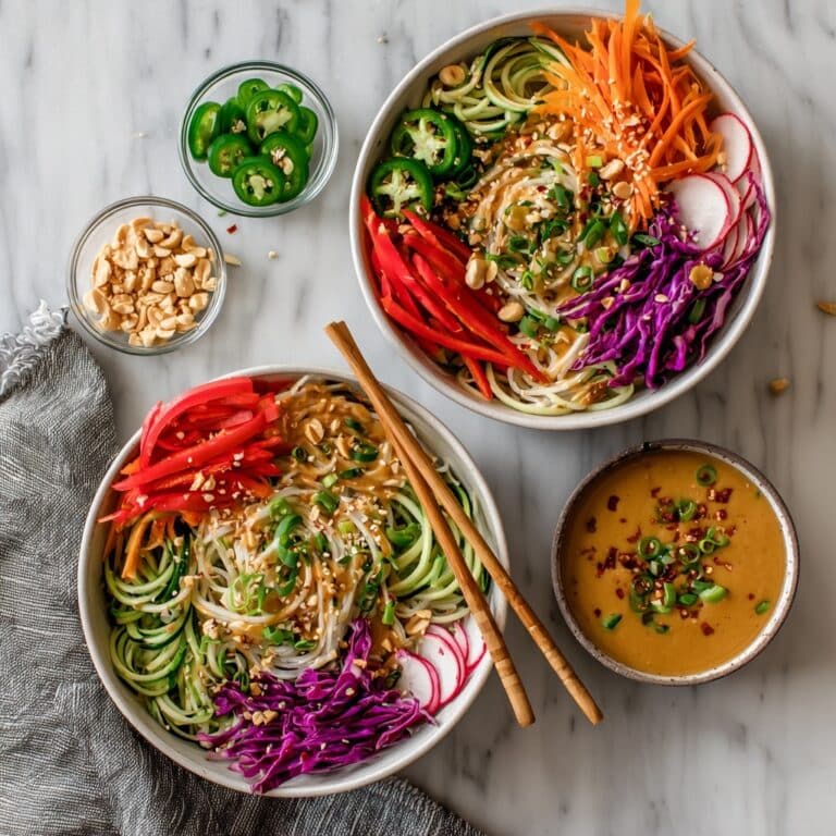 Spring Roll Salad with Peanut Dressing Recipe