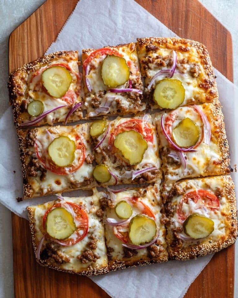 Cheeseburger Flatbreads Recipe