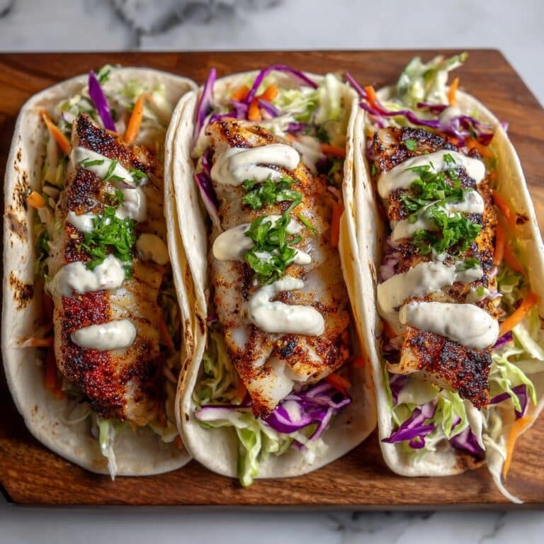 Air Fryer Salmon Tacos with Cilantro Lime Slaw Recipe