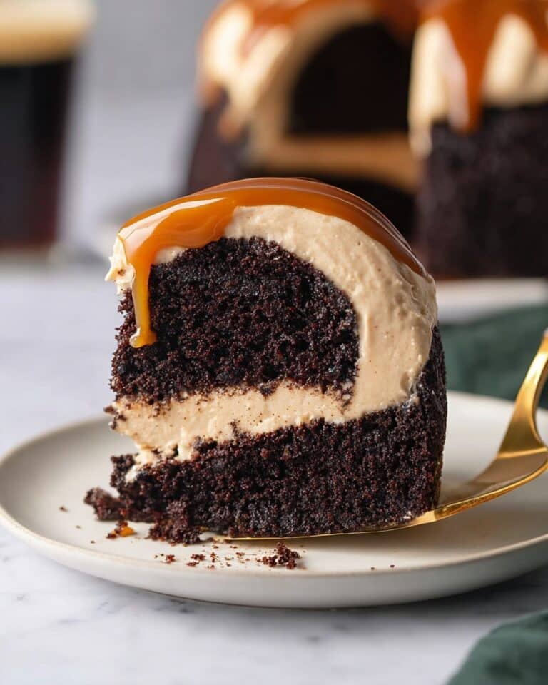 Guinness Chocolate Cake with Baileys Buttercream and Irish Whiskey Salted Caramel Recipe