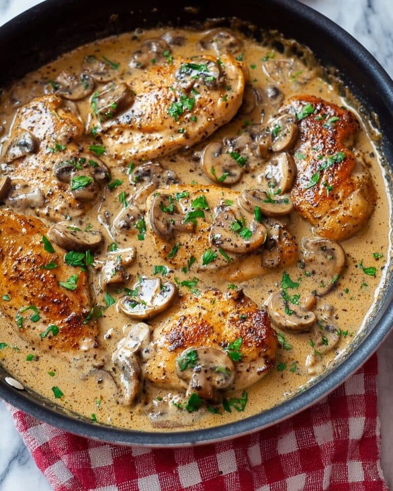 Mushroom Asiago Chicken Recipe