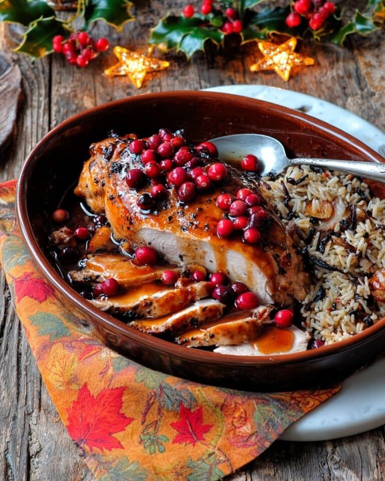Cranberry-Orange Glazed Roasted Turkey Recipe