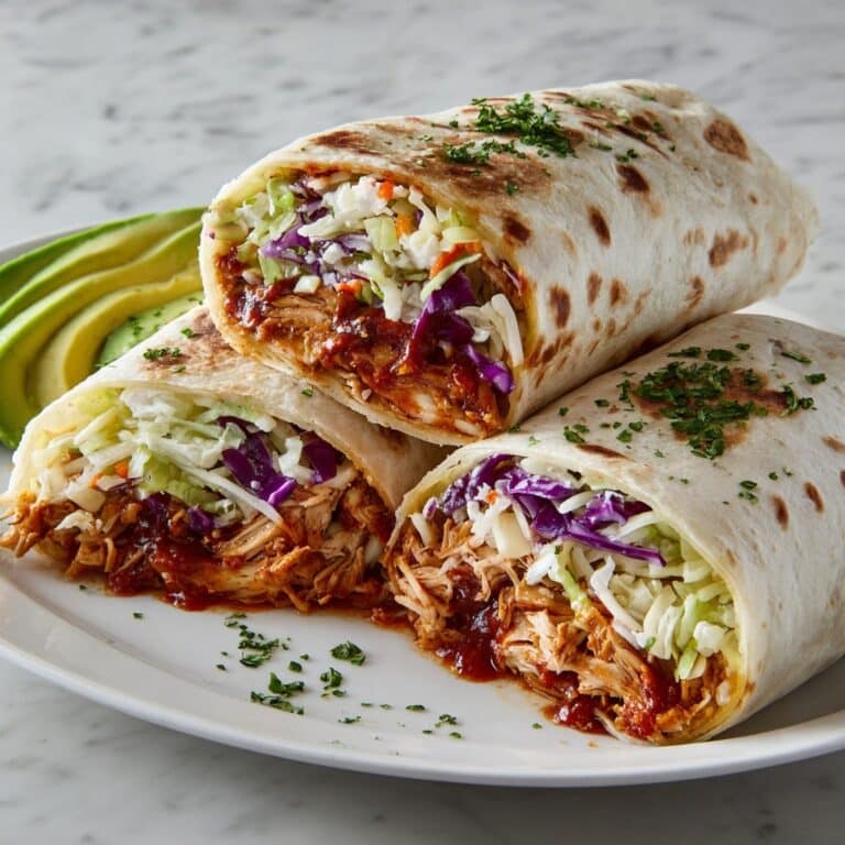 BBQ Chicken Coleslaw Wraps Recipe
