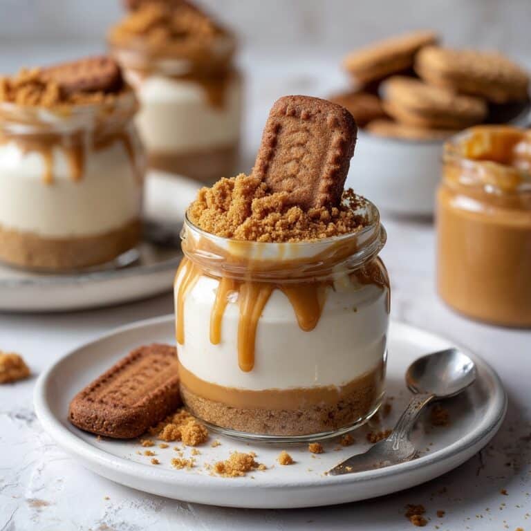 No-Bake Biscoff Cheesecake Cups Recipe