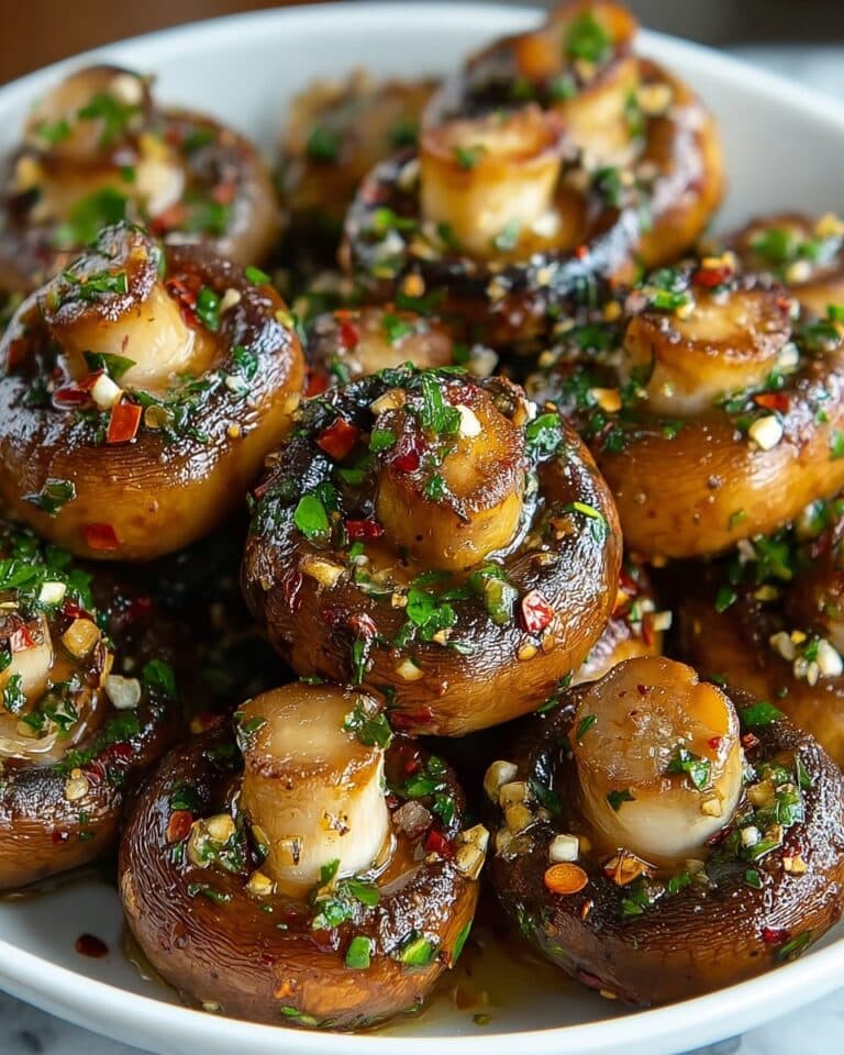 Steakhouse Garlic Butter Mushrooms Recipe