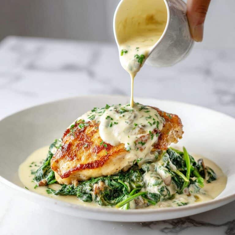 Smoked Haddock with Buttered Spinach & Mustard Sauce Recipe