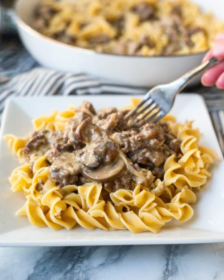 One Pot Beef Stroganoff Recipe
