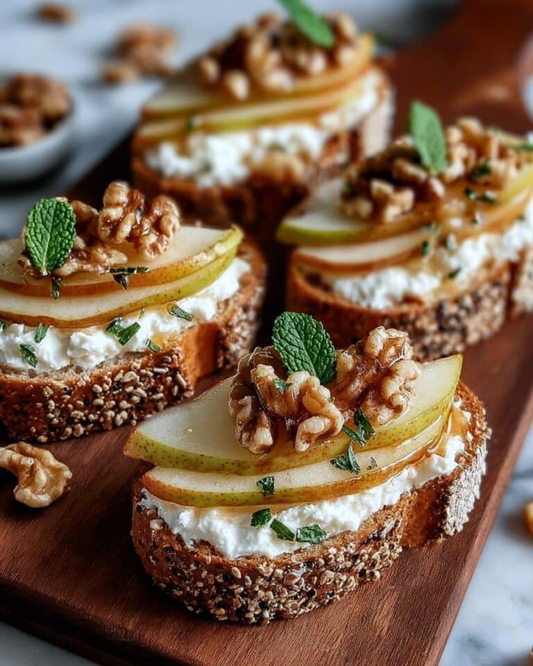 Pear & Honey Ricotta Toast Delight Recipe