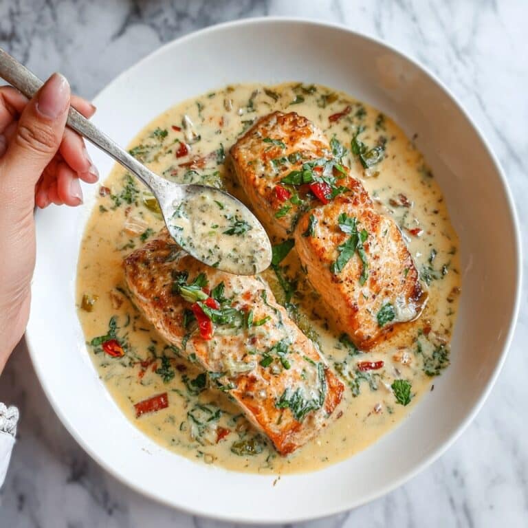 Creamy Garlic Butter Tuscan Salmon Recipe