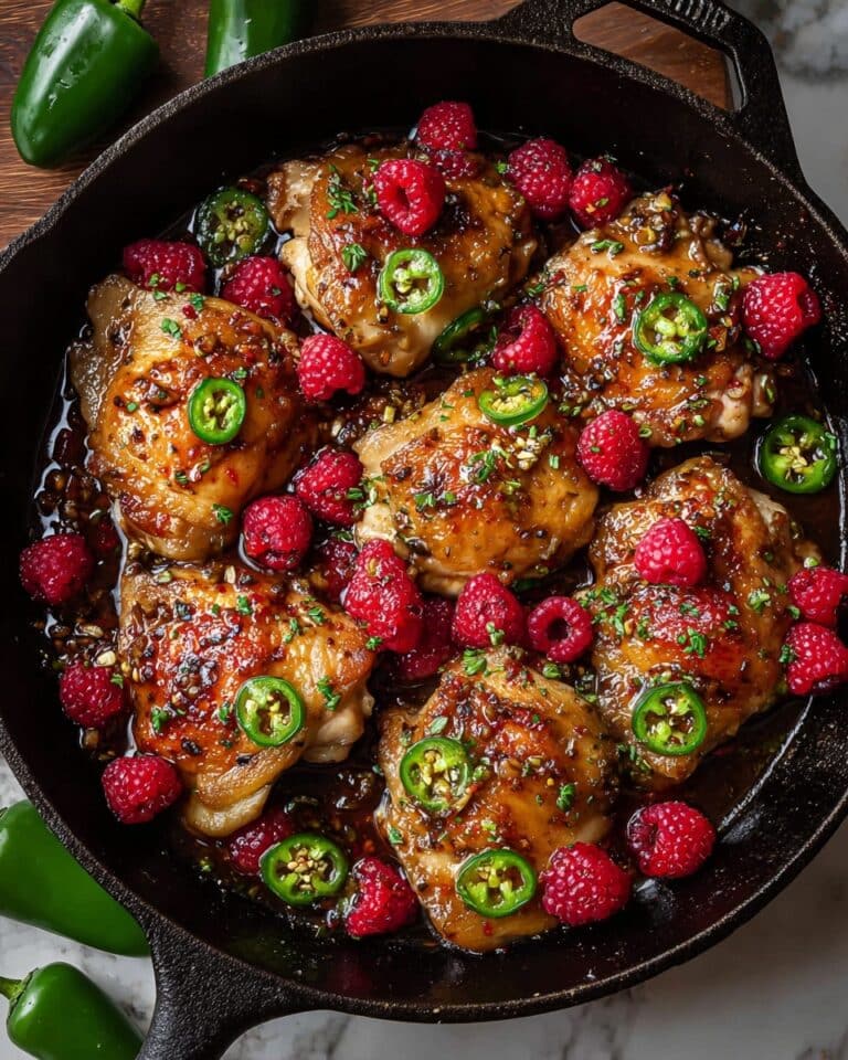 Sweet and Spicy Jalapeno Raspberry Chicken Recipe
