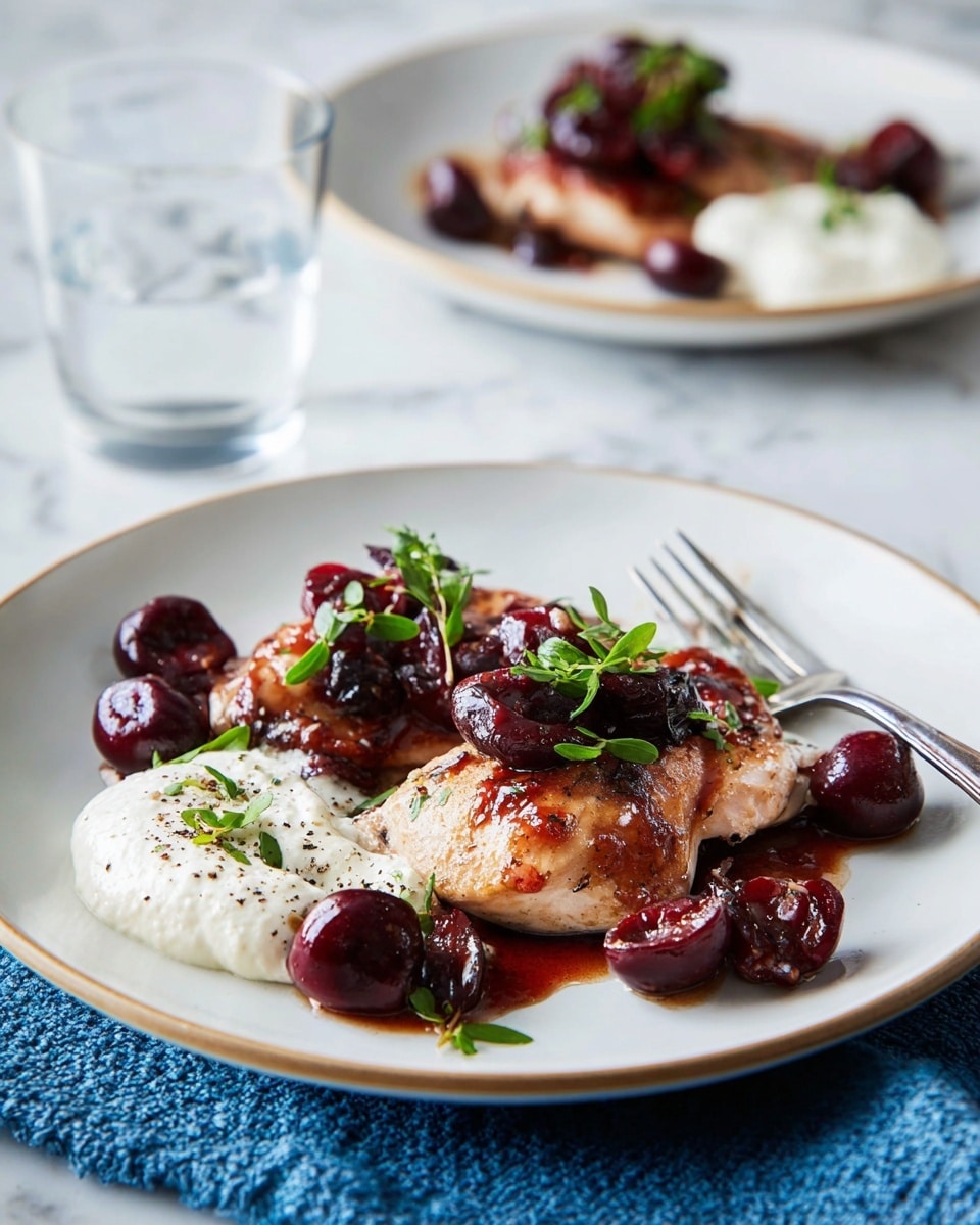 The image shows a black cast iron pan filled with browned chicken pieces that have crispy skin, ranging from light golden to dark brown shades. The chicken is arranged in a slightly overlapping way, covering most of the pan's surface. Scattered around and on top of the chicken are small dark blue and red berries that look juicy and slightly cooked. Sprigs of fresh green rosemary are placed among the chicken and berries, adding texture and color contrast. The pan sits on a rustic baking tray with a rough, worn surface, but the entire scene is viewed against a white marbled texture. Photo taken with an iphone --ar 4:5 --v 7
