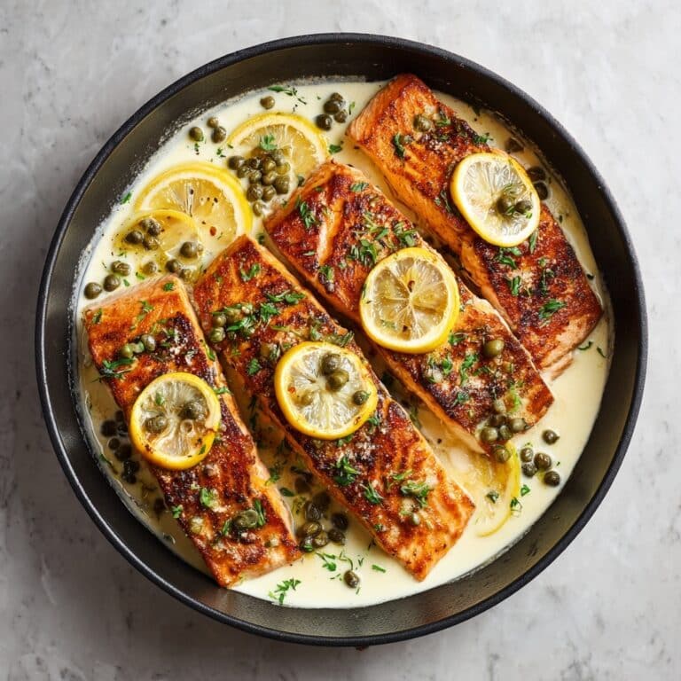 Creamy Lemon Salmon Piccata Recipe