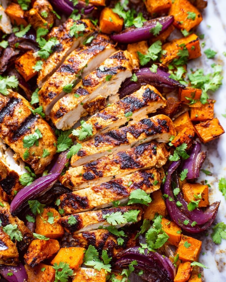 Chili and Brown Sugar Spice Rub Chicken with Roasted Sweet Potatoes Recipe