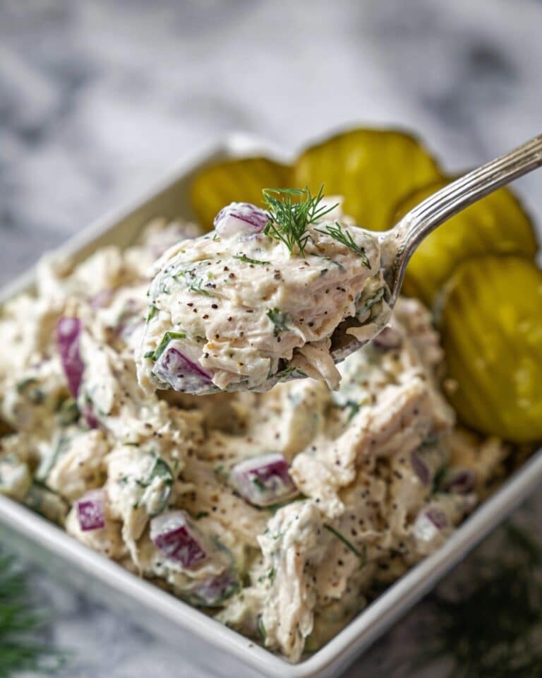 Savory Dill Pickle Chicken Salad Recipe