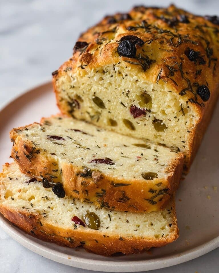 Cheese and Olive Quick Bread Recipe