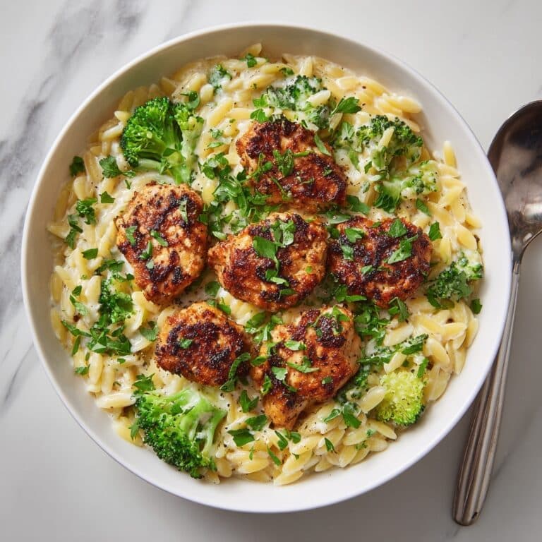 Lemon Pepper Chicken Broccoli Orzo Recipe