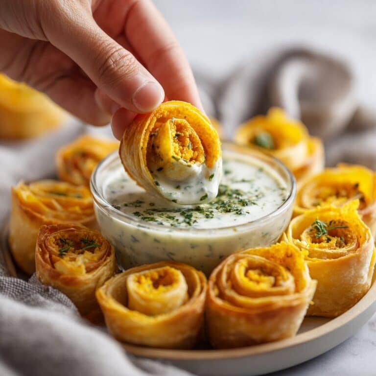 Baked Cream Cheese Antojitos with Basil Pesto Sour Cream Recipe