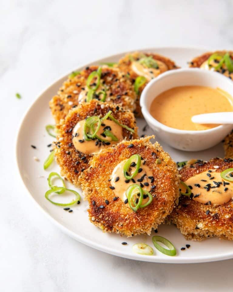 Asian-Style Tuna Cakes with Spicy Mayo Recipe