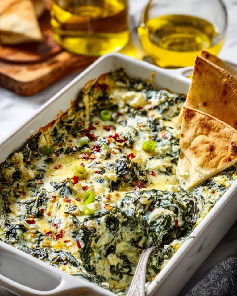Spinach and Pepperoncini Baked Feta Dip Recipe