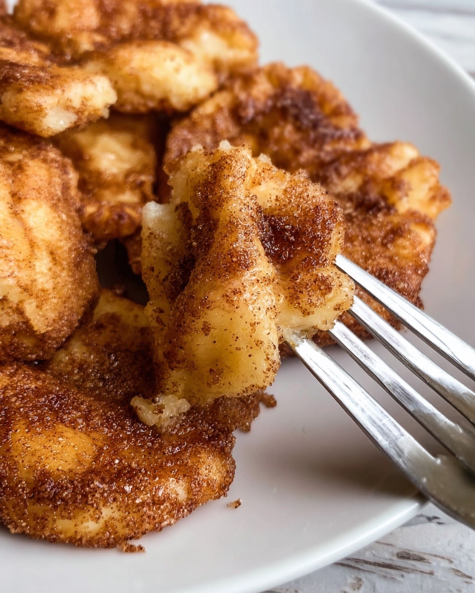 This image shows a close-up of soft, thick slices of cinnamon rolls covered with melted cream cheese icing, layered inside a black baking dish. Each roll has a golden-brown surface with visible swirls of dark cinnamon spice. The texture looks gooey and sticky, with the icing pulling slightly as a spoon lifts a portion, revealing rich layers of fluffy dough and cinnamon filling. The background is a white marbled texture. photo taken with an iphone --ar 4:5 --v 7