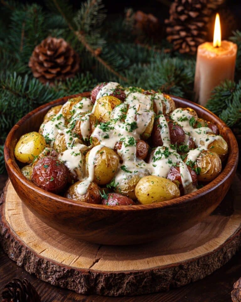 Creamy Mustard Roasted Potatoes Recipe