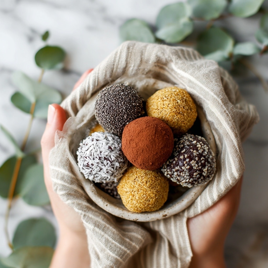 A close-up of a woman's hand holding a round, brown, grilled mushroom slice showing visible grill marks and a slightly rough texture, with a white bowl in the background filled with whole mushrooms of various shades of brown and some with a patterned white and brown cap, all placed on a white marbled surface. Soft warm lights create a cozy atmosphere. photo taken with an iphone --ar 4:5 --v 7