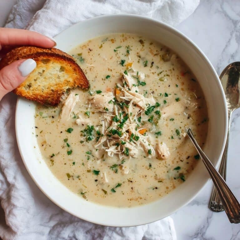 Garlic Parmesan Chicken Soup Recipe
