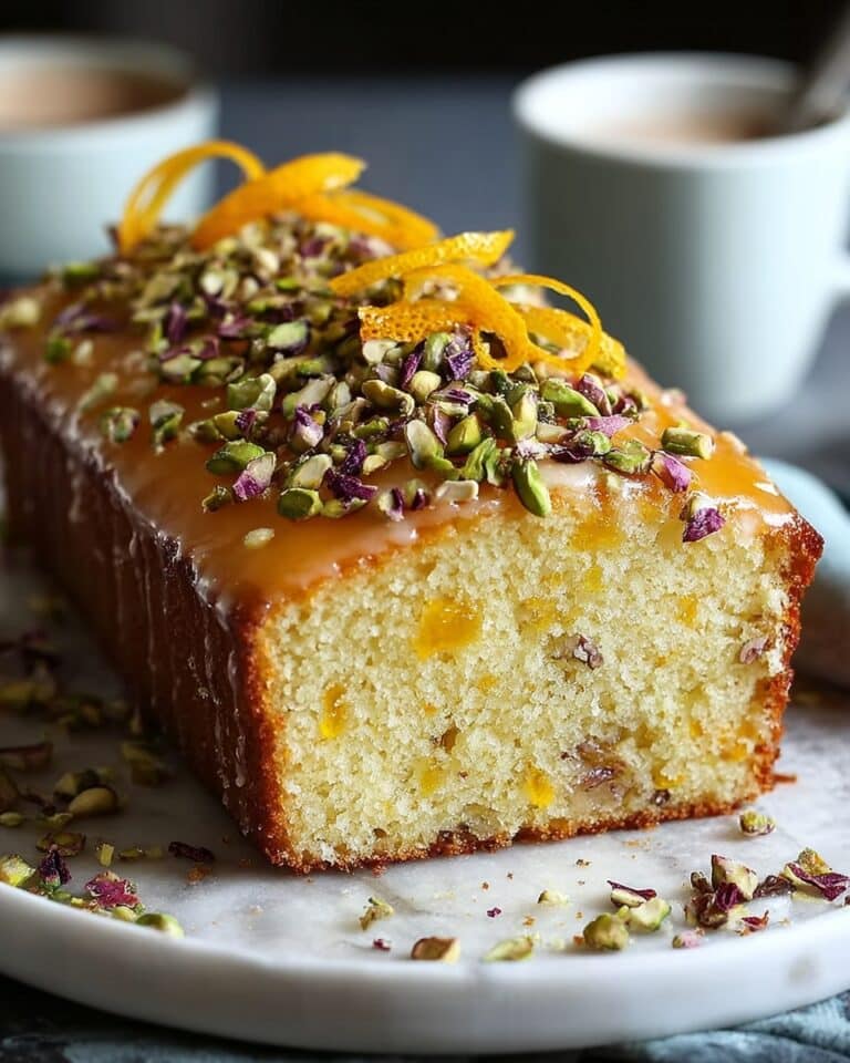 Cardamom Orange Pistachio Tea Cake Recipe