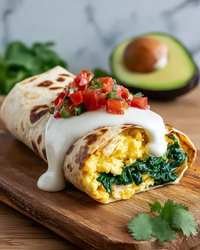 Freezer-Friendly Breakfast Burritos with Eggs and Spinach Recipe