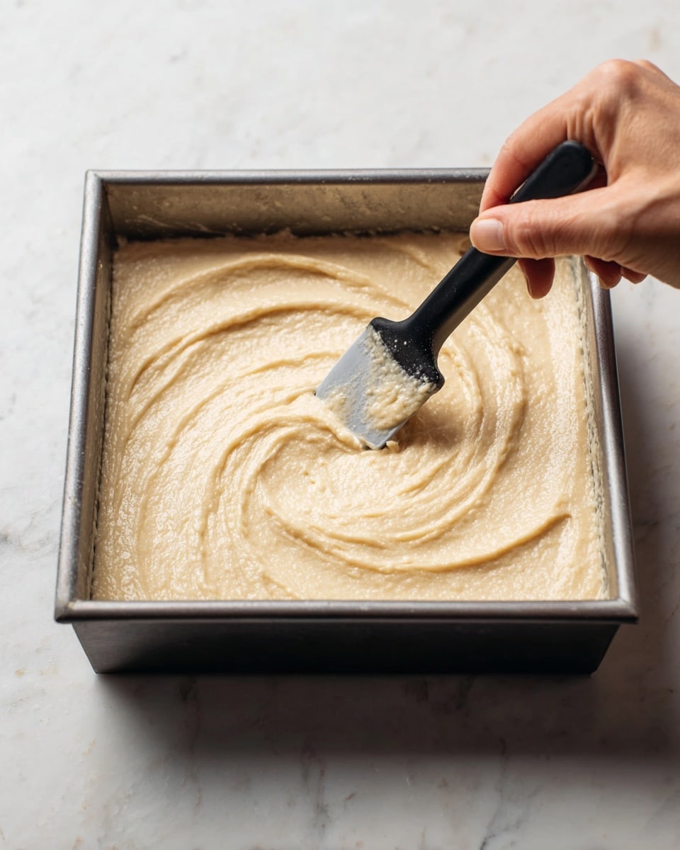 The image shows several square pieces of cake arranged in three rows on a white plate. Each cake piece has two layers: the bottom layer is a light golden sponge with a soft and moist texture, and the top layer is a shiny, smooth caramel glaze covering the entire surface. The caramel has a rich amber-brown color with a slightly glossy finish, creating a contrast with the sponge below. The edges of each piece are clean and even, highlighting the neat cut. The plate rests on a white marbled surface. photo taken with an iphone --ar 4:5 --v 7