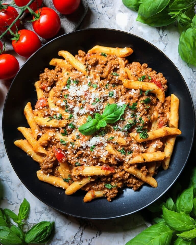 High Protein Creamy Beef Pasta Recipe