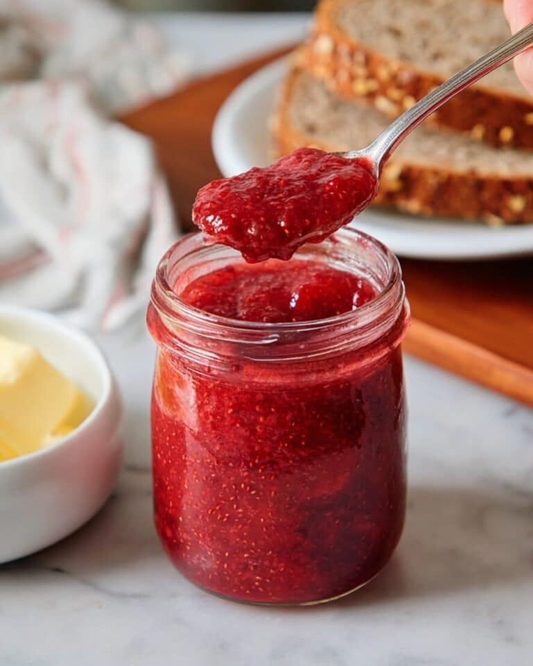 Strawberry Rhubarb Chia Seed Jam (No Pectin) Recipe