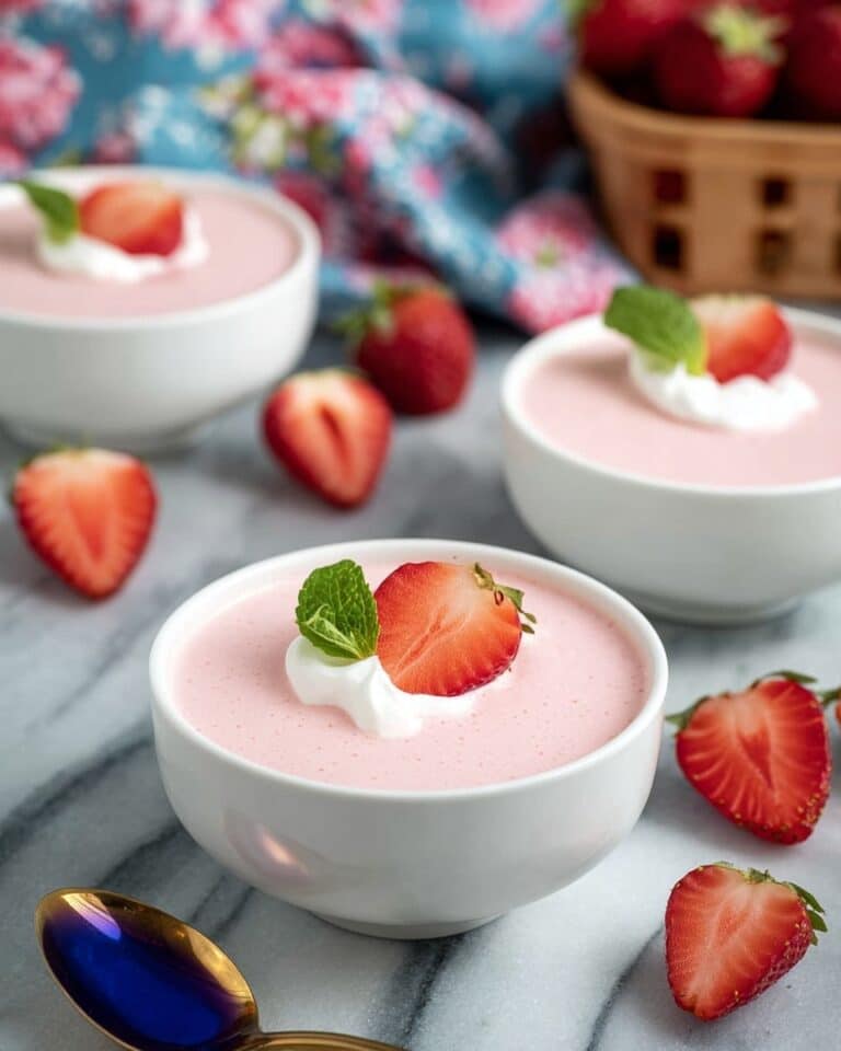Creamy Strawberry Soup with Fresh Mint Recipe