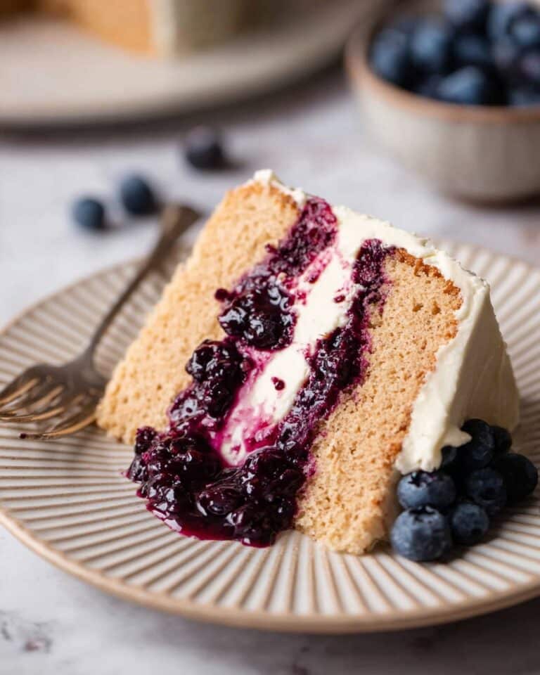 Earl Grey Cake with Blueberry Filling Recipe