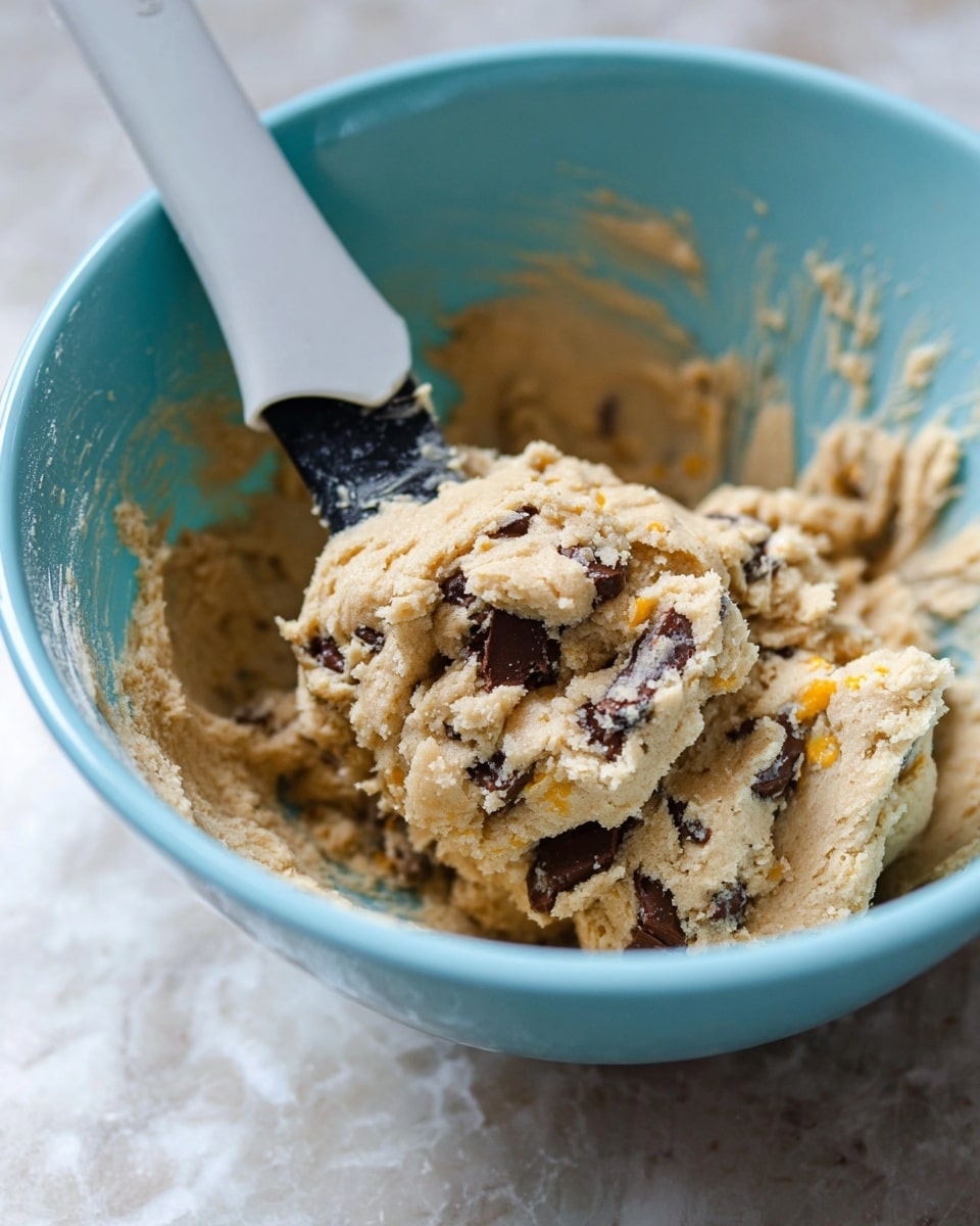 Several round cookies with golden brown edges and soft centers filled with large, melted dark chocolate chunks, scattered on a light brown parchment paper. Bright orange slices and small pieces of chopped chocolate are spread around the cookies, along with tiny bits of orange zest adding pops of vibrant color. The cookies have a slightly cracked texture on top, showing gooey chocolate inside. The whole scene is set against a white marbled surface. photo taken with an iphone --ar 4:5 --v 7