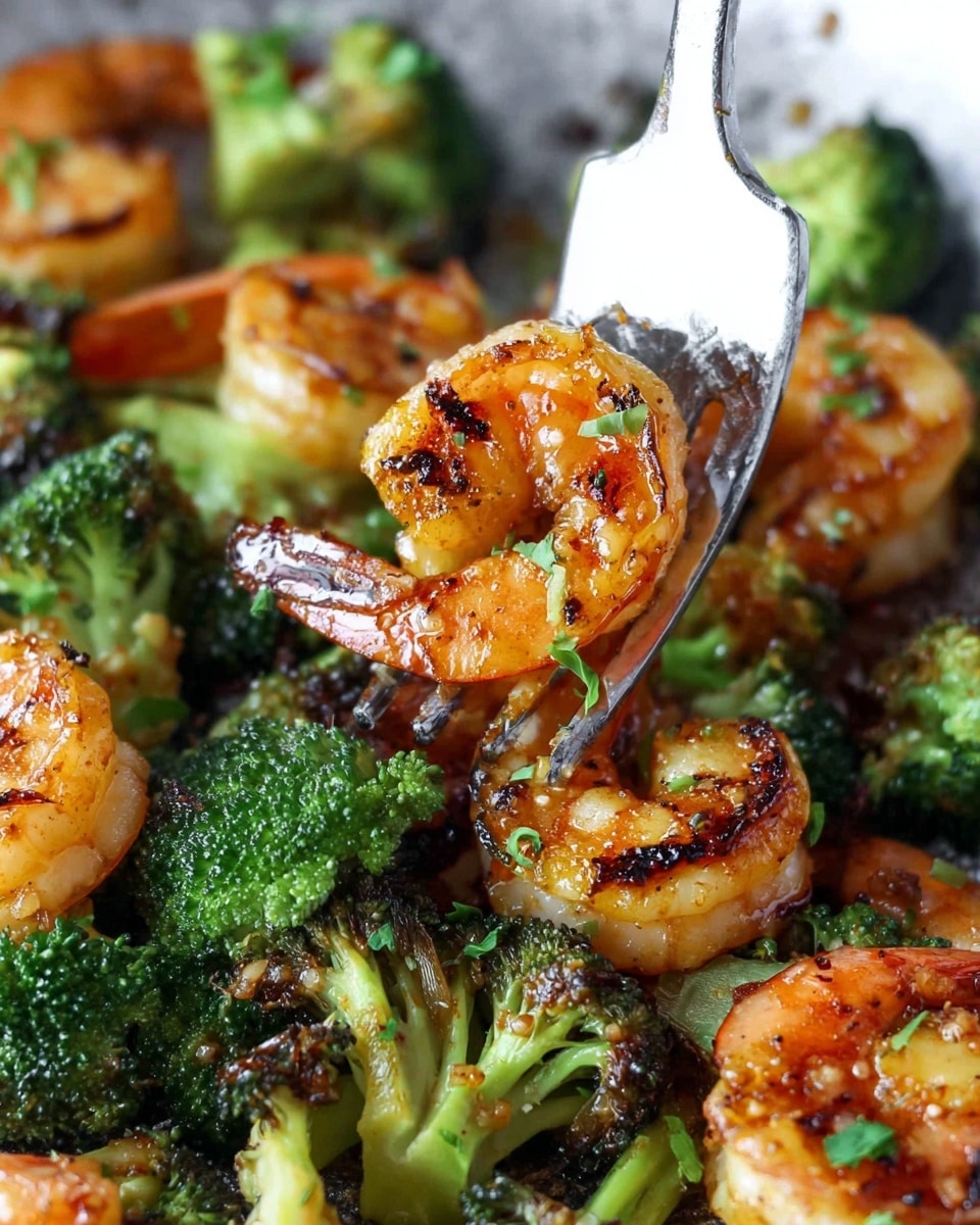 The dish is served in a white bowl, with a base layer of cooked brown rice spread out evenly. On top of the rice, bright green broccoli florets are placed on one side, showing a fresh, slightly textured look. On the other side, there are several medium-sized shrimp coated in a shiny, reddish-orange glaze, garnished with white sesame seeds and chopped green onions scattered across the shrimp and broccoli. The bowl is set on a white marbled surface with a wooden bowl containing red pepper flakes nearby, creating a simple but appetizing presentation. photo taken with an iphone --ar 4:5 --v 7