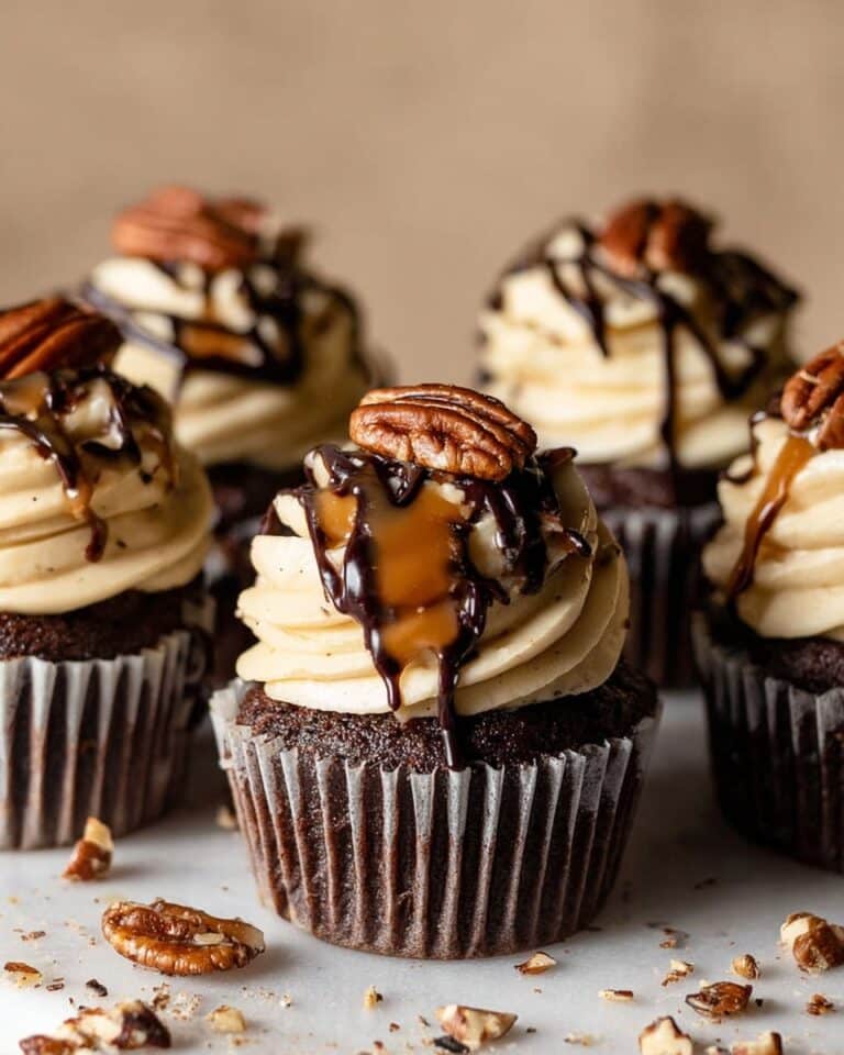 Chocolate Turtle Cupcakes Recipe