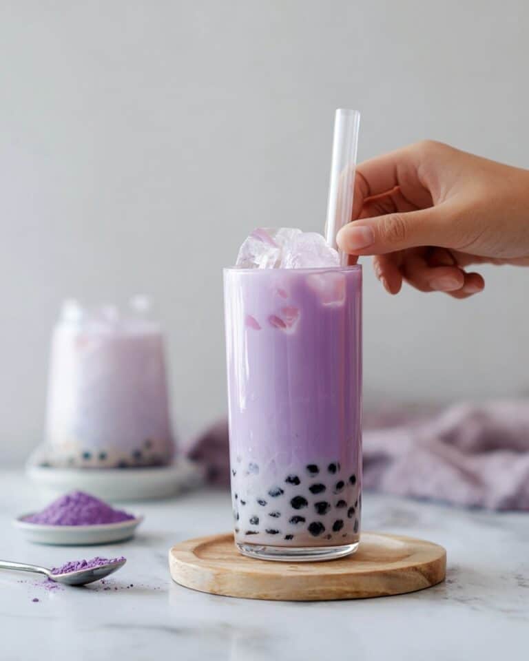 4-Ingredient Taro Milk Tea Recipe