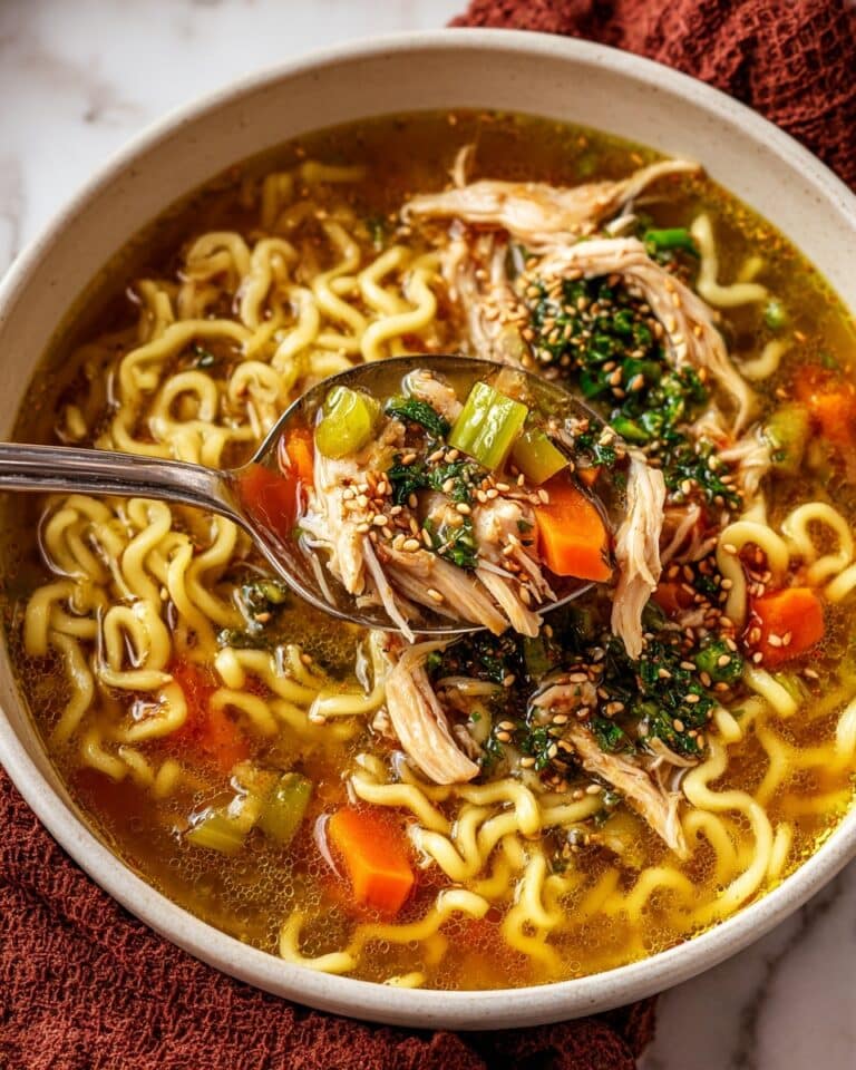 Aromatic Ginger Scallion Chicken Noodle Soup Recipe