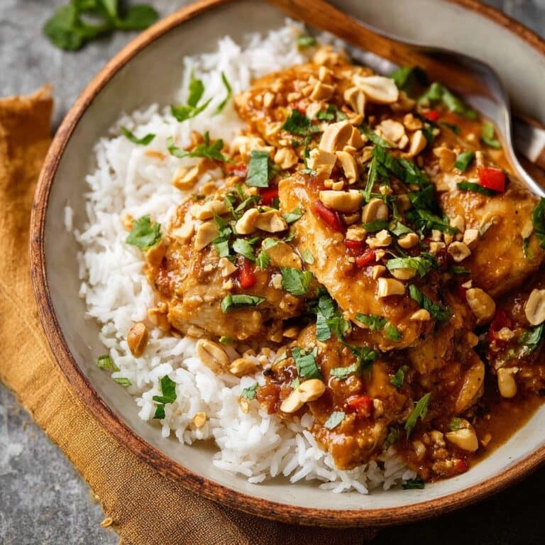 Slow Cooker Thai Peanut Chicken Recipe