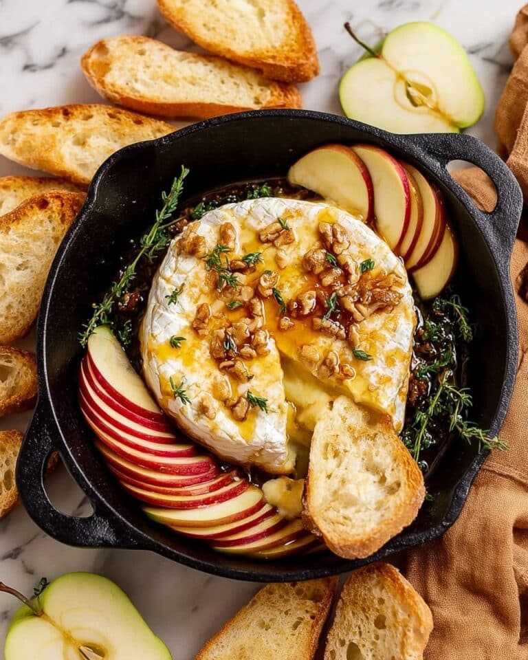 Baked Brie with Preserves and Nuts Recipe